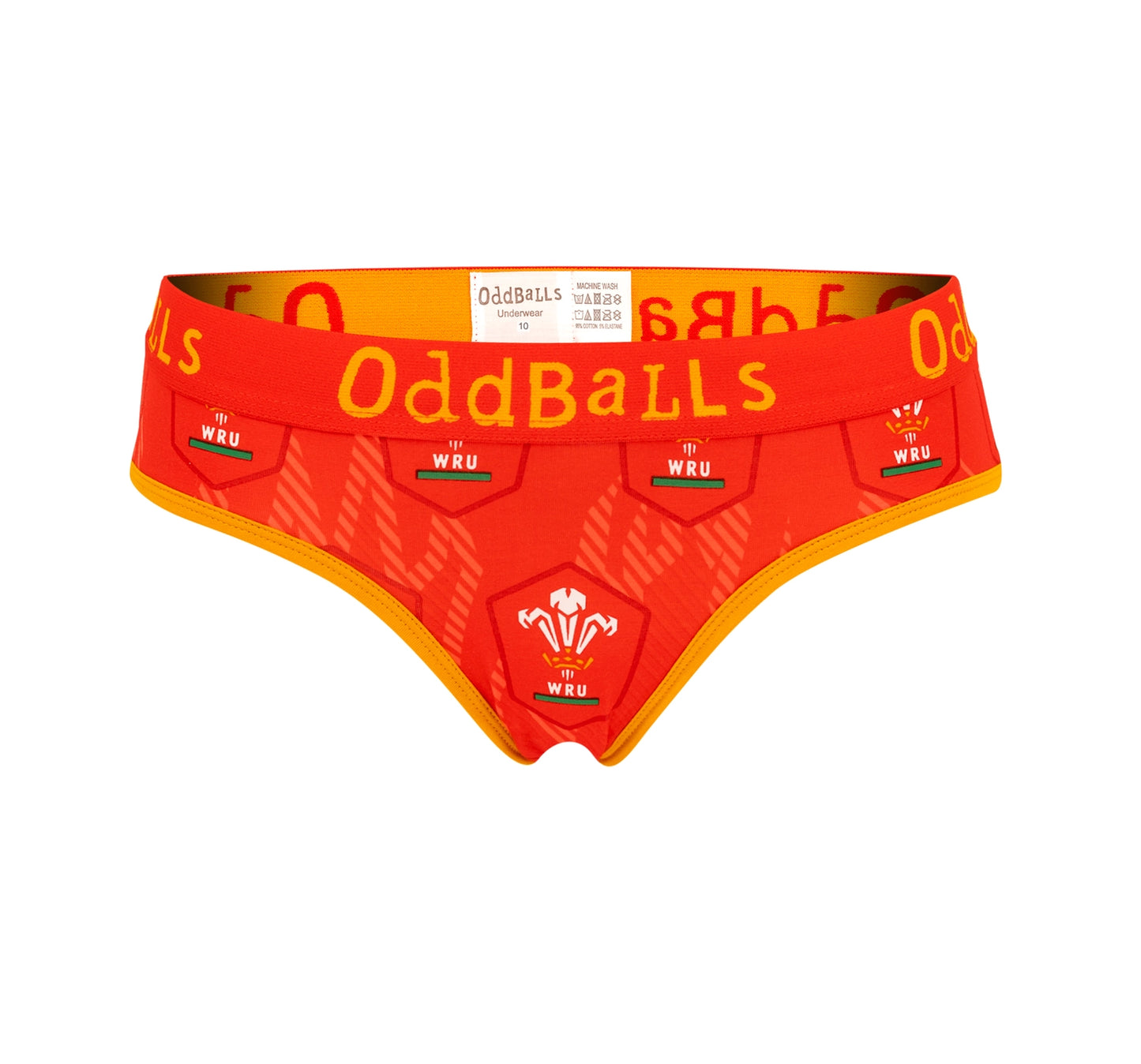Welsh Rugby Union Flames - Ladies Briefs